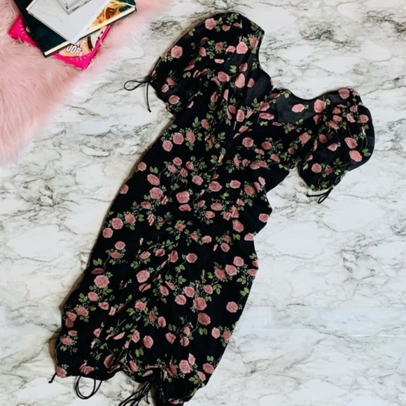 NWOT For Love and Lemons Biscotti Mini Dress Small - Picture 6 of 6